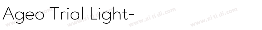 Ageo Trial Light字体转换